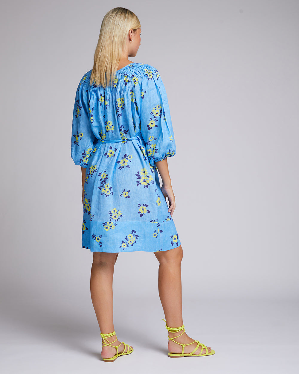 Renata Dress - Neon Ditsy
