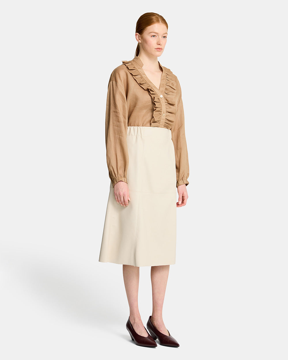 Riva Blouse - Taupe