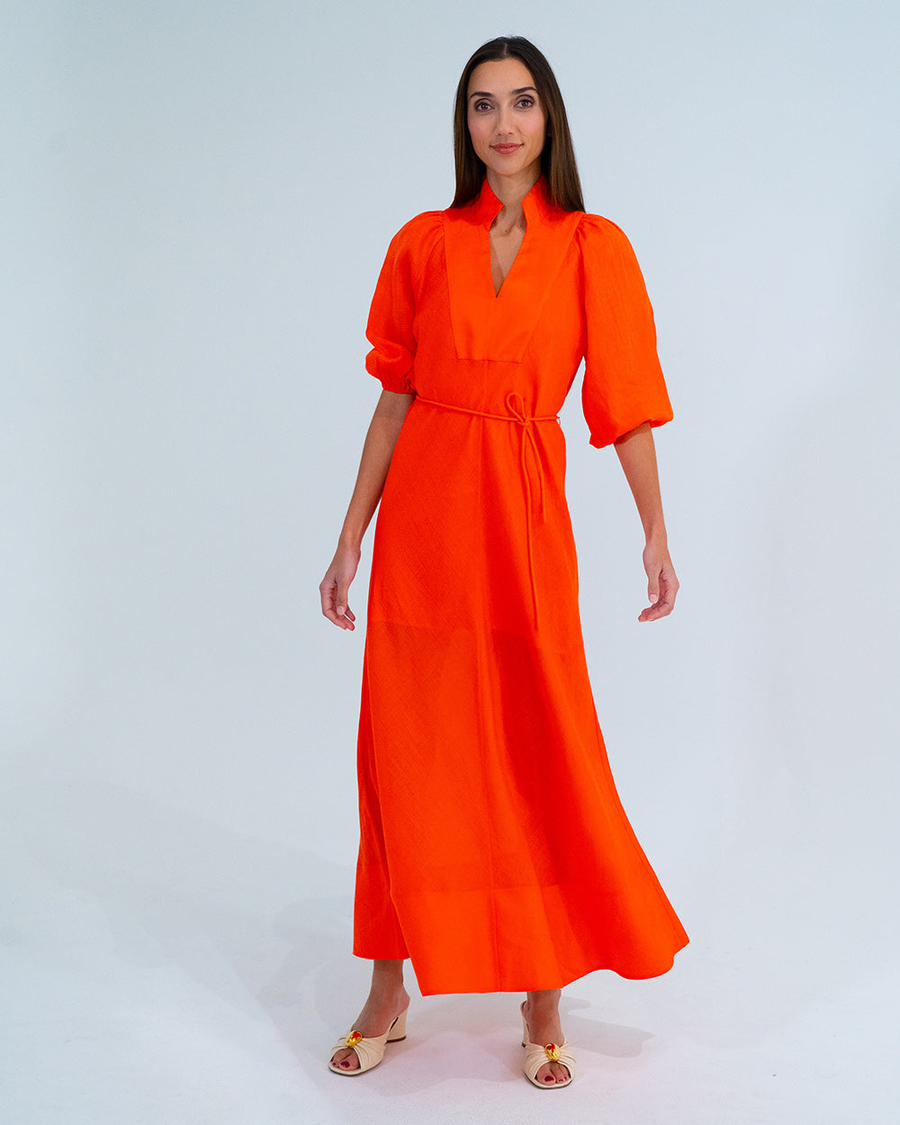 River Dress - Tangerine