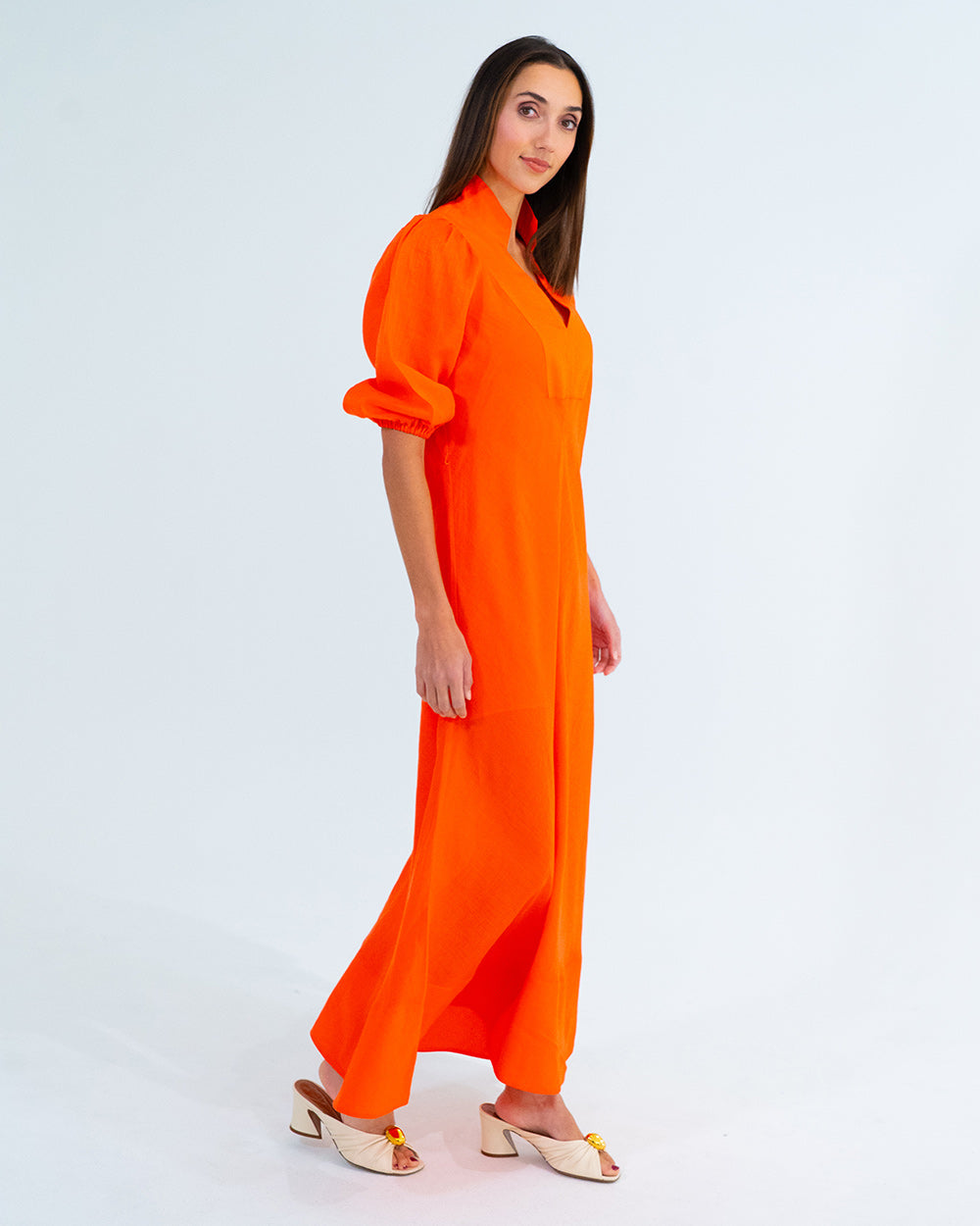 River Dress - Tangerine