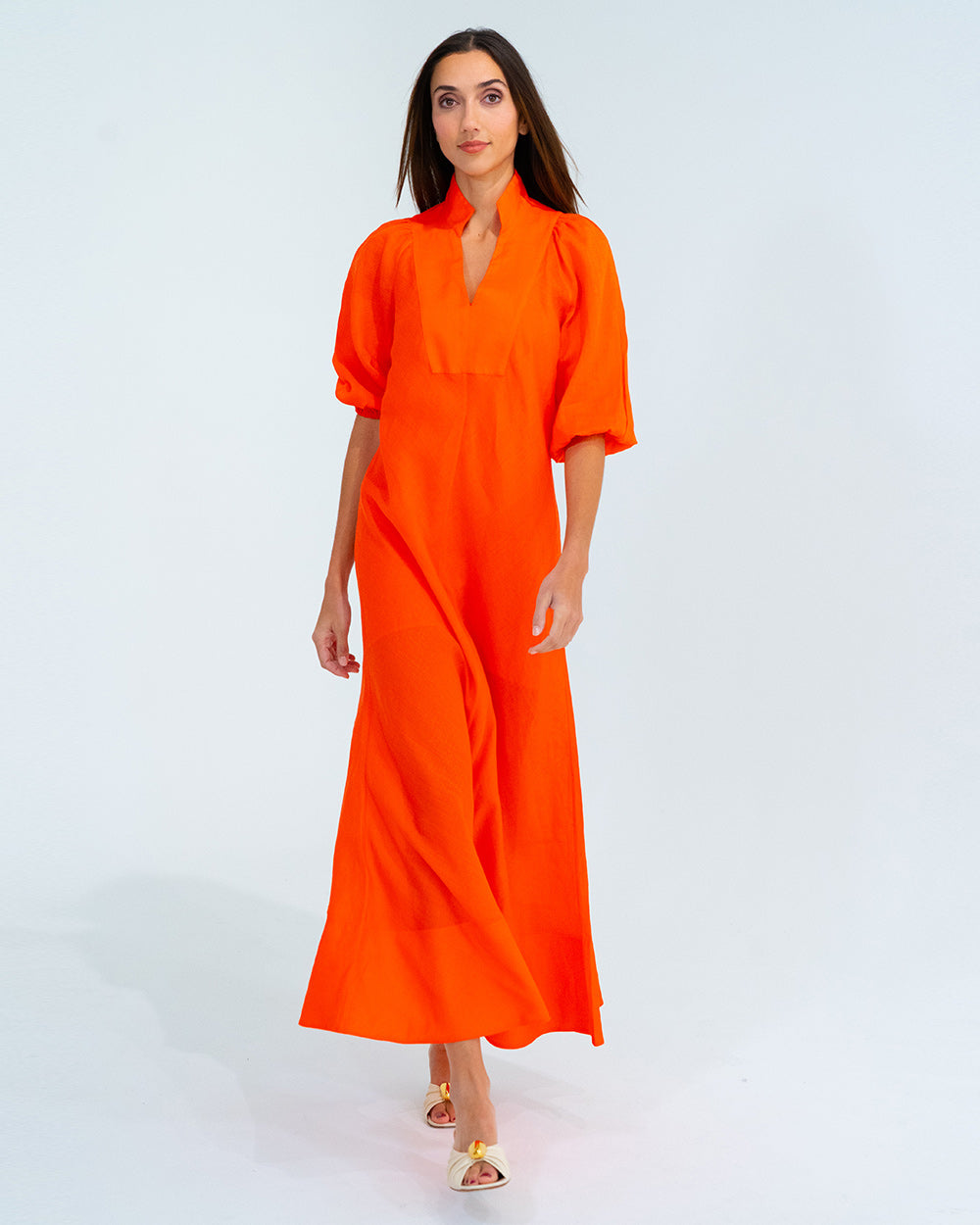 River Dress - Tangerine