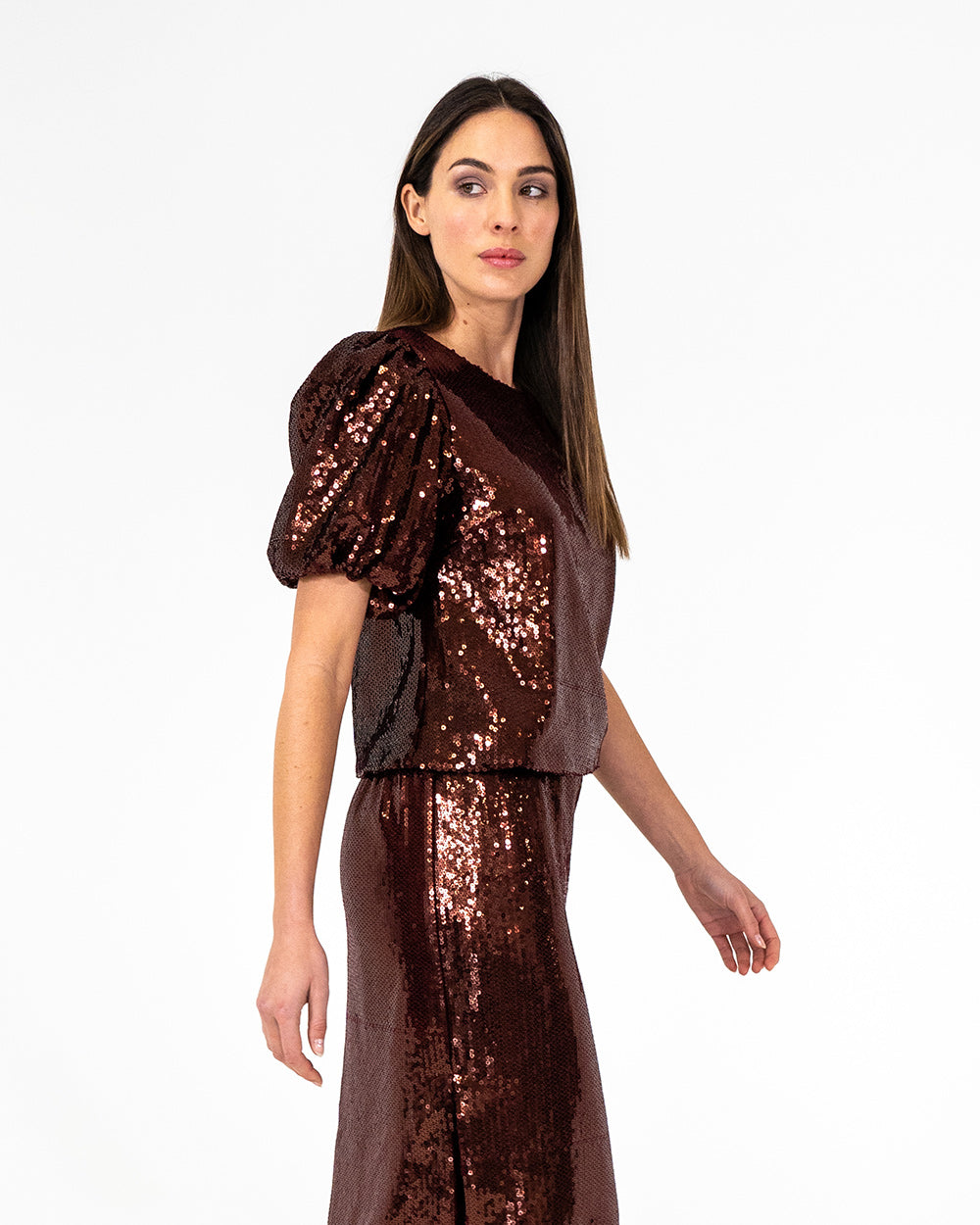 Rochelle Top - Shiraz Sequin