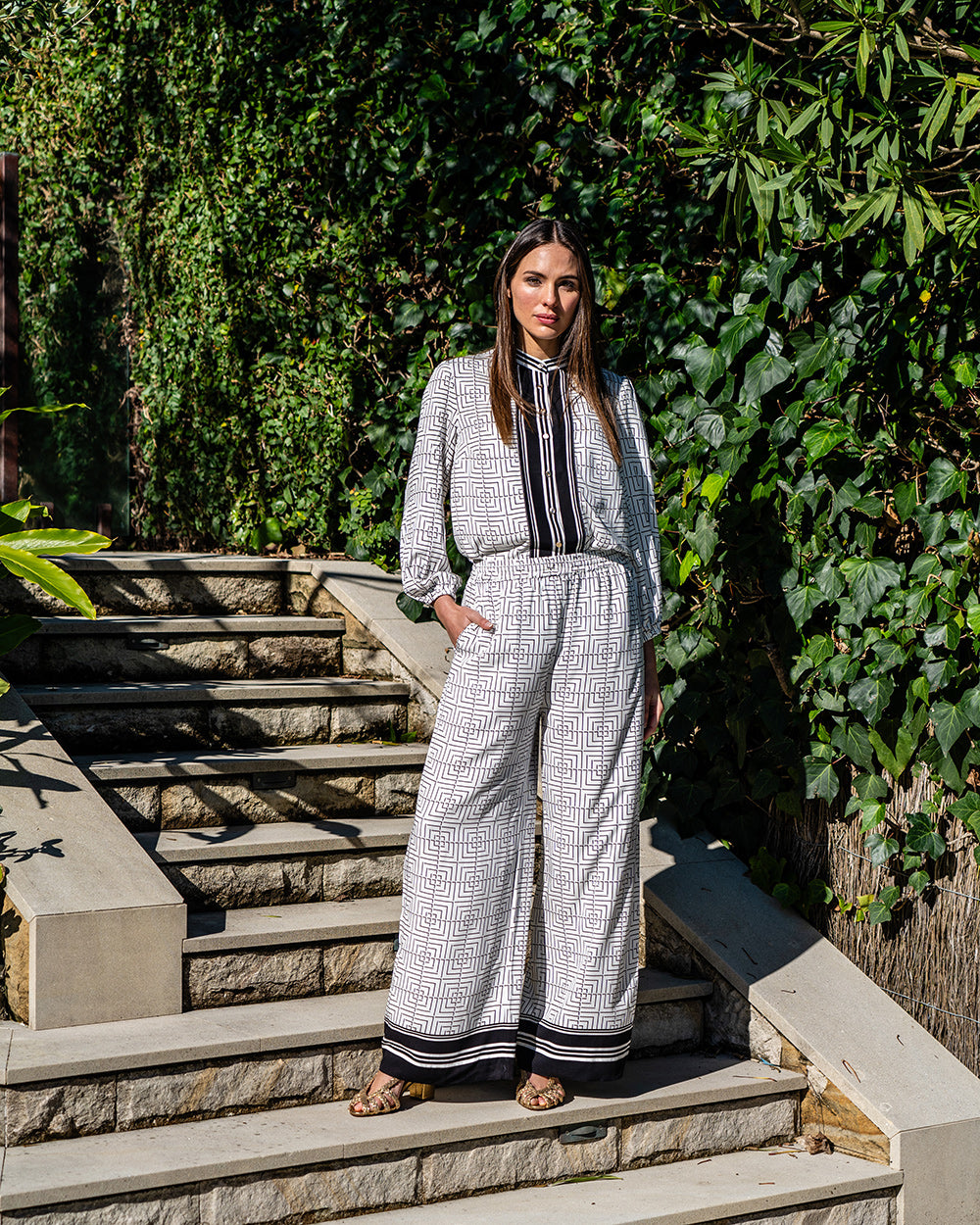 Valentina Trouser - Geo Grid