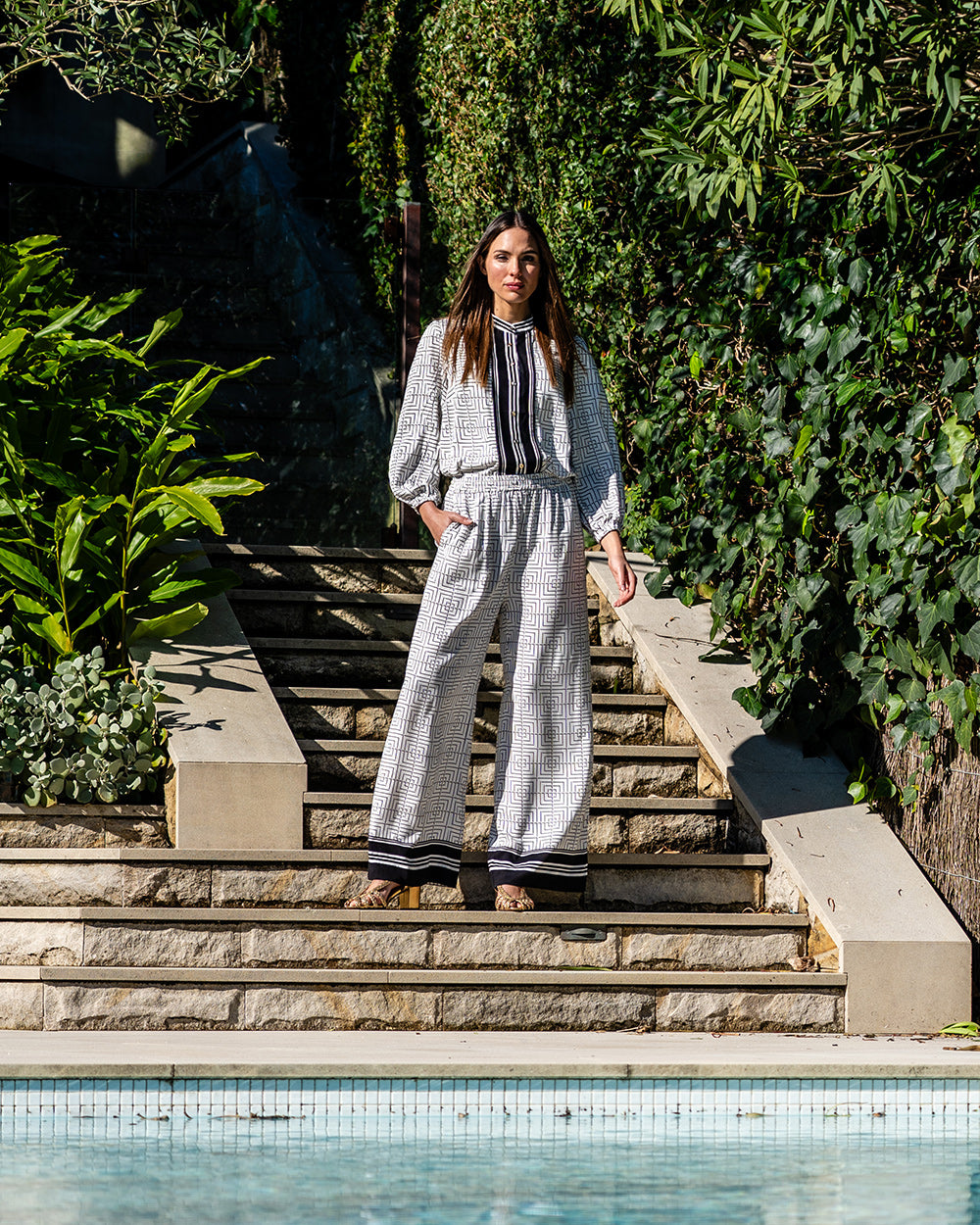Valentina Trouser - Geo Grid