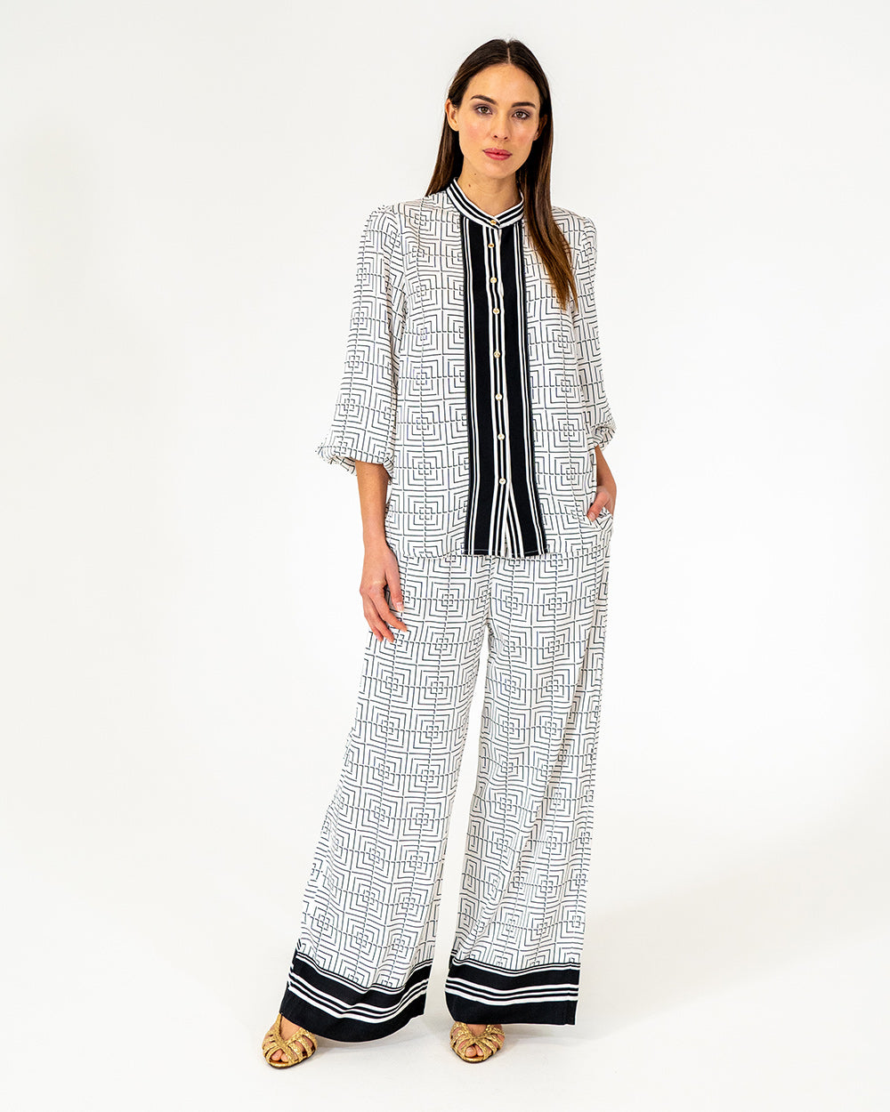 Valentina Trouser - Geo Grid