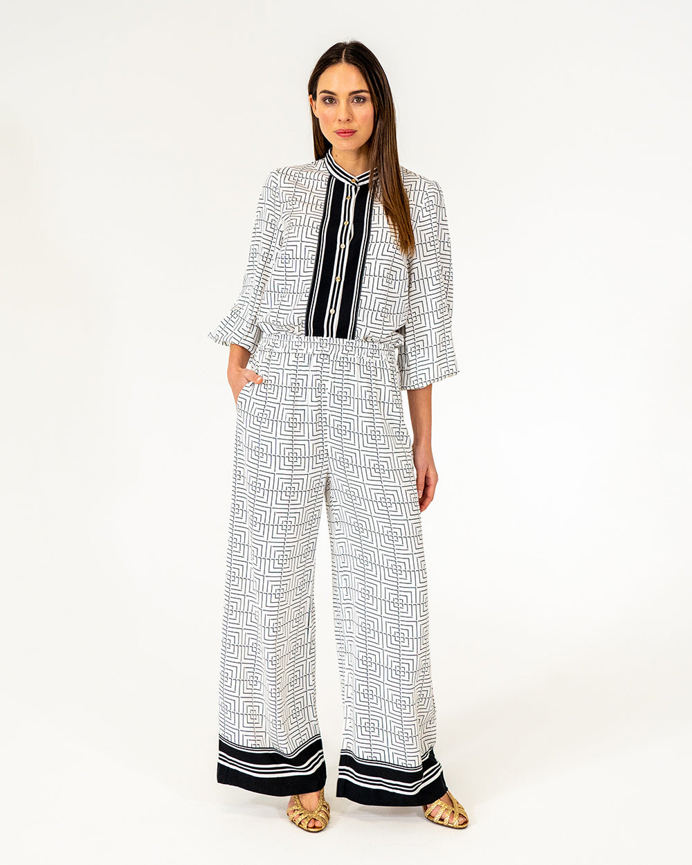 Valentina Trouser - Geo Grid