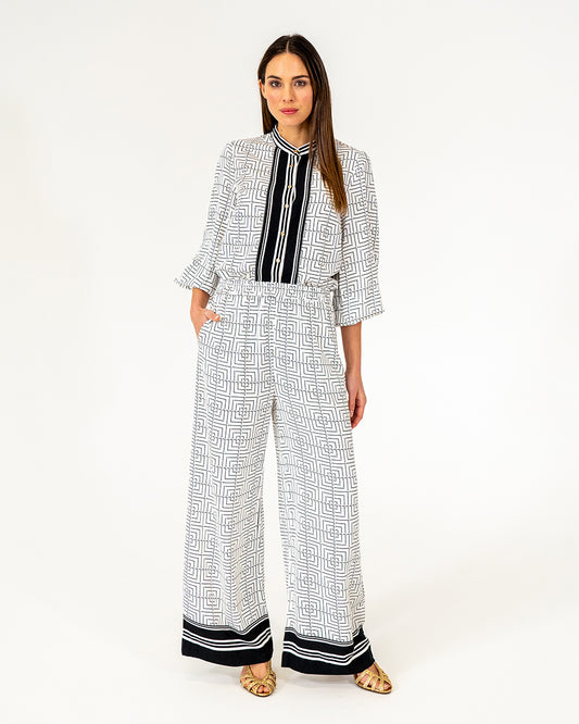 Valentina Trouser - Geo Grid