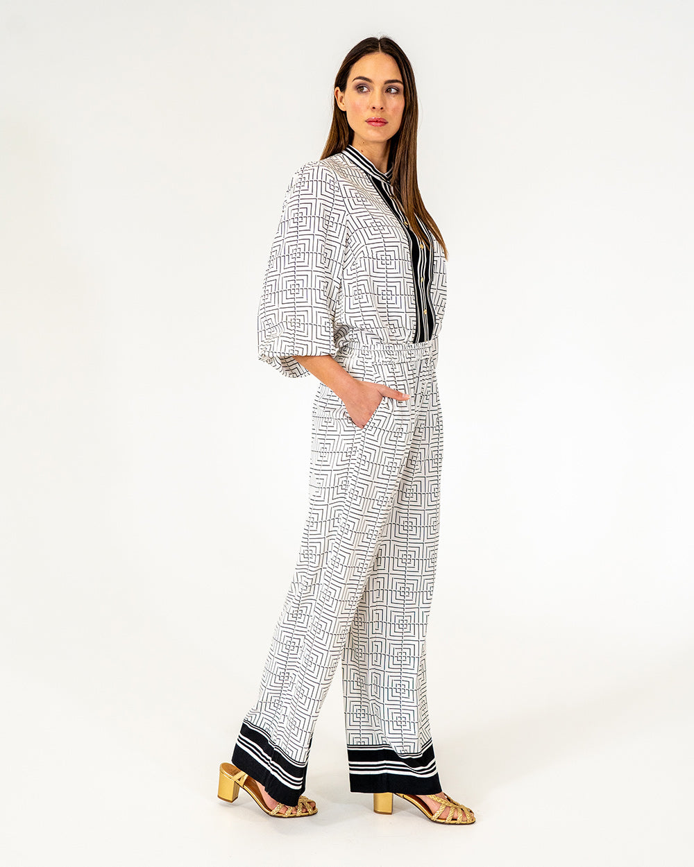 Valentina Trouser - Geo Grid