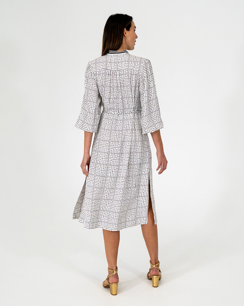 Rosa Dress - Geo Grid