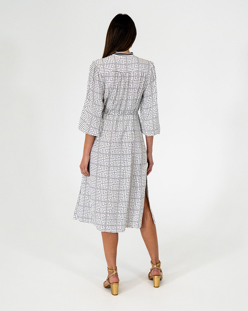 Rosa Dress - Geo Grid