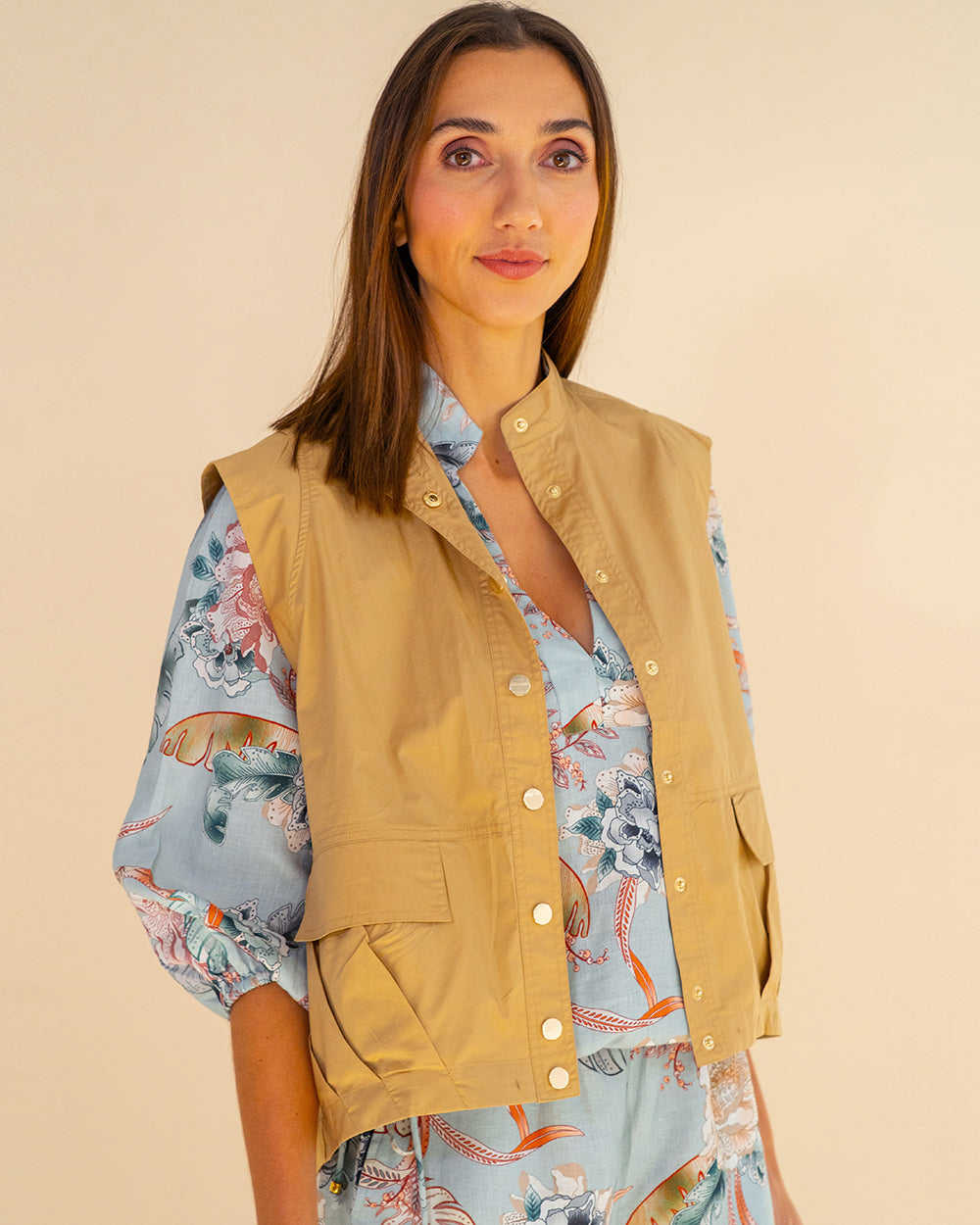 Clare Vest - Camel