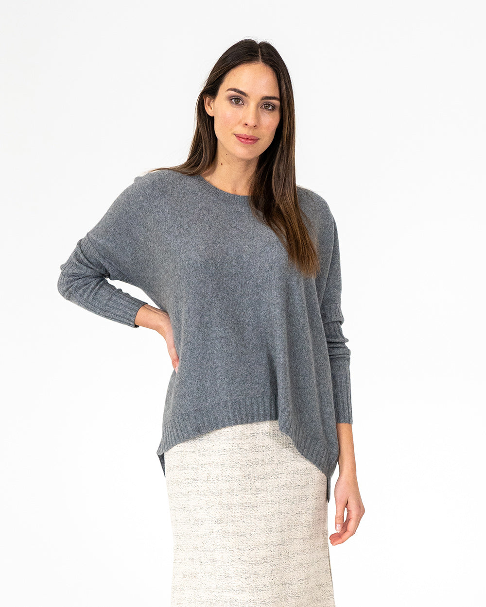 Sadie Crew Neck - Terrier Grey