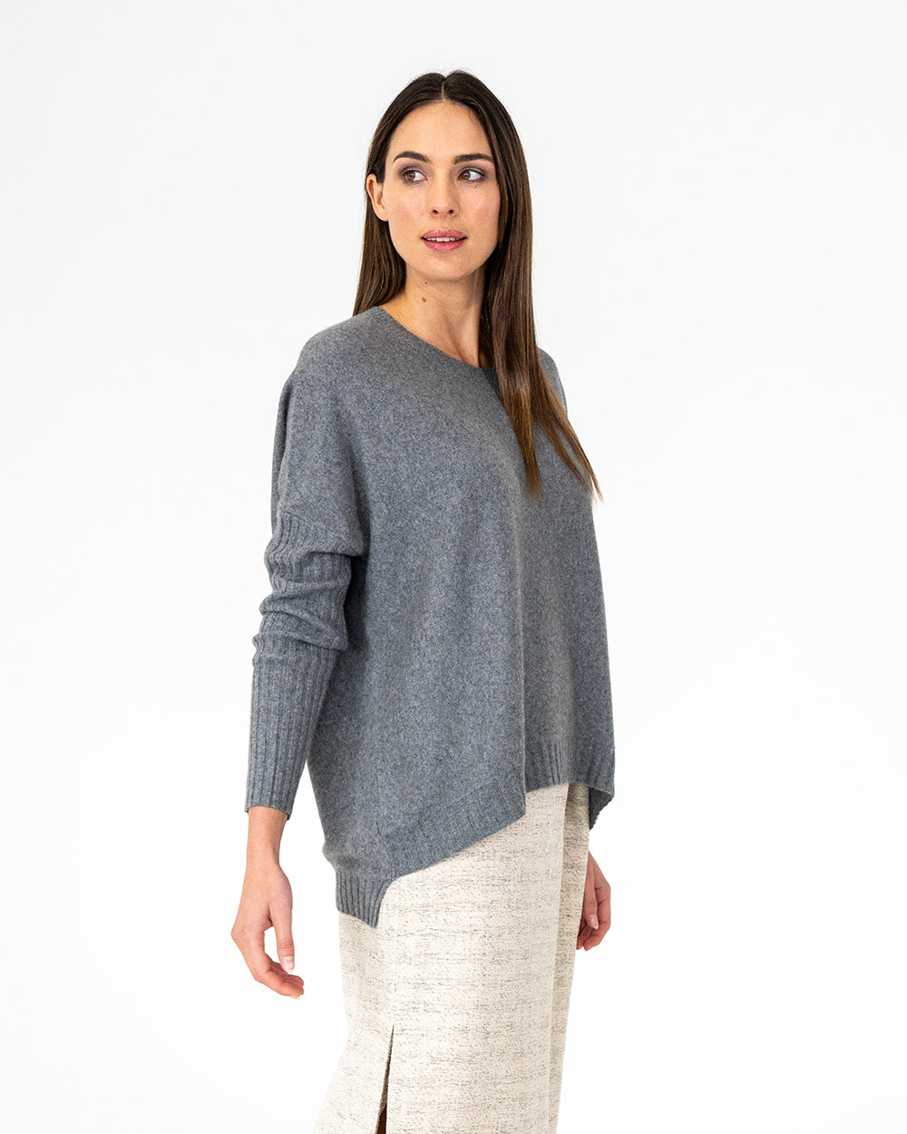 Sadie Crew Neck - Terrier Grey