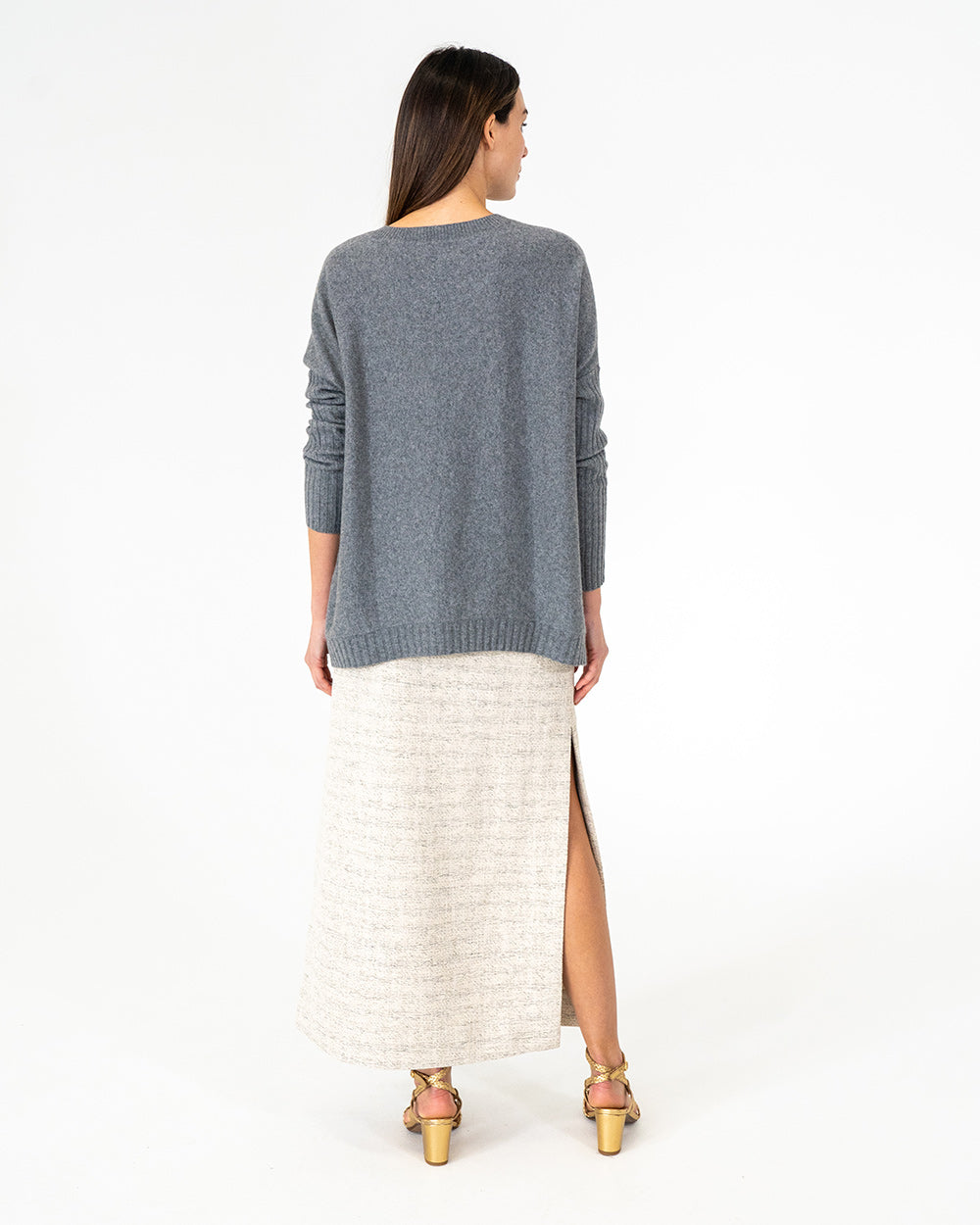 Sadie Crew Neck - Terrier Grey