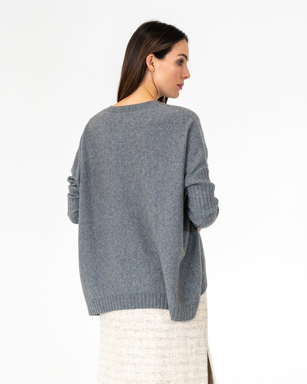 Sadie Crew Neck - Terrier Grey