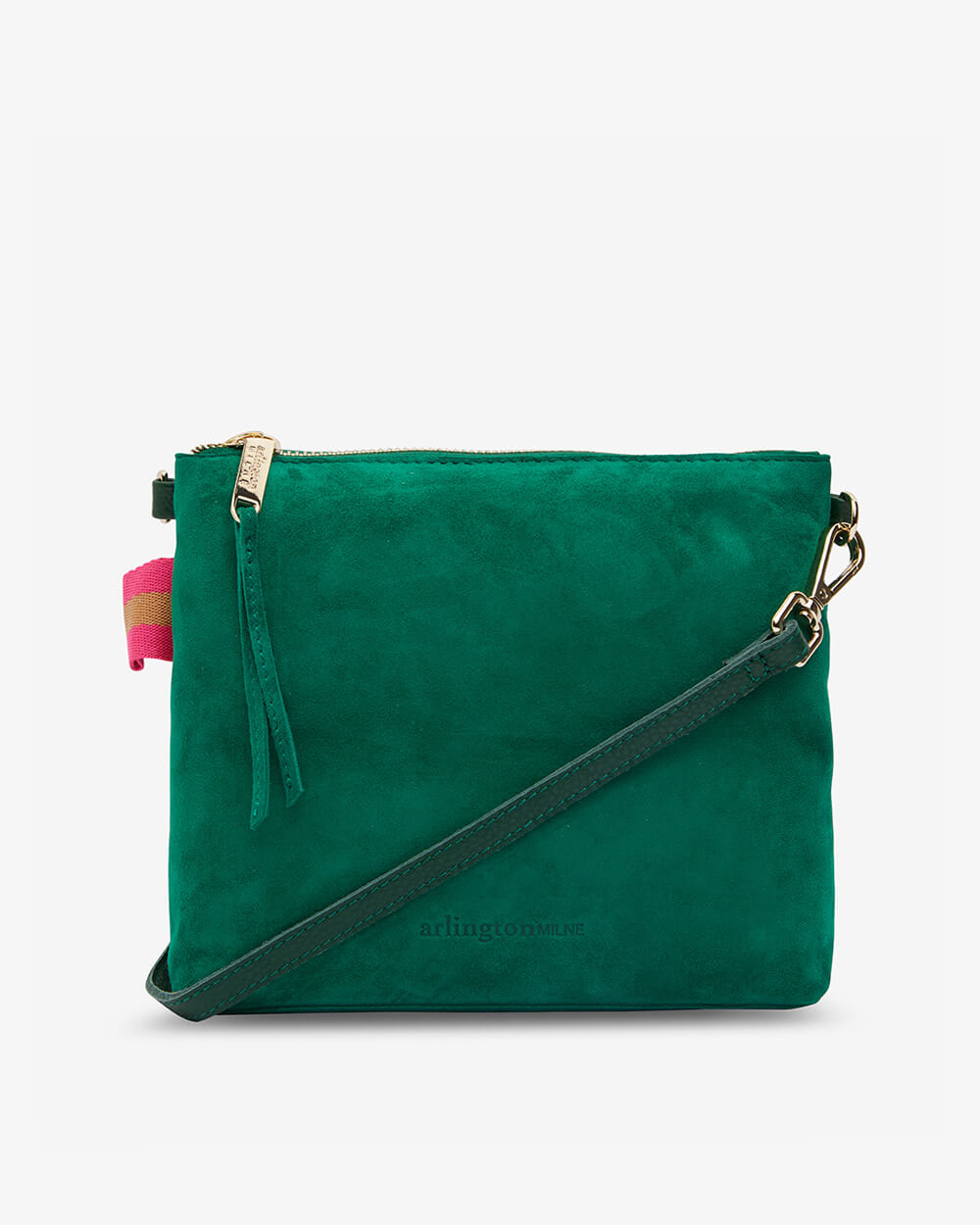 Alexis Crossbody - Emerald Suede