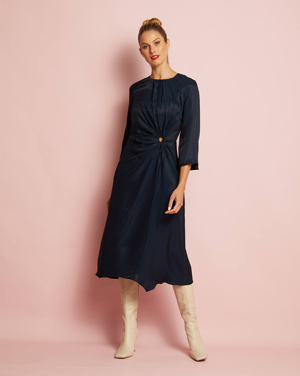 Chloe Dress - Navy