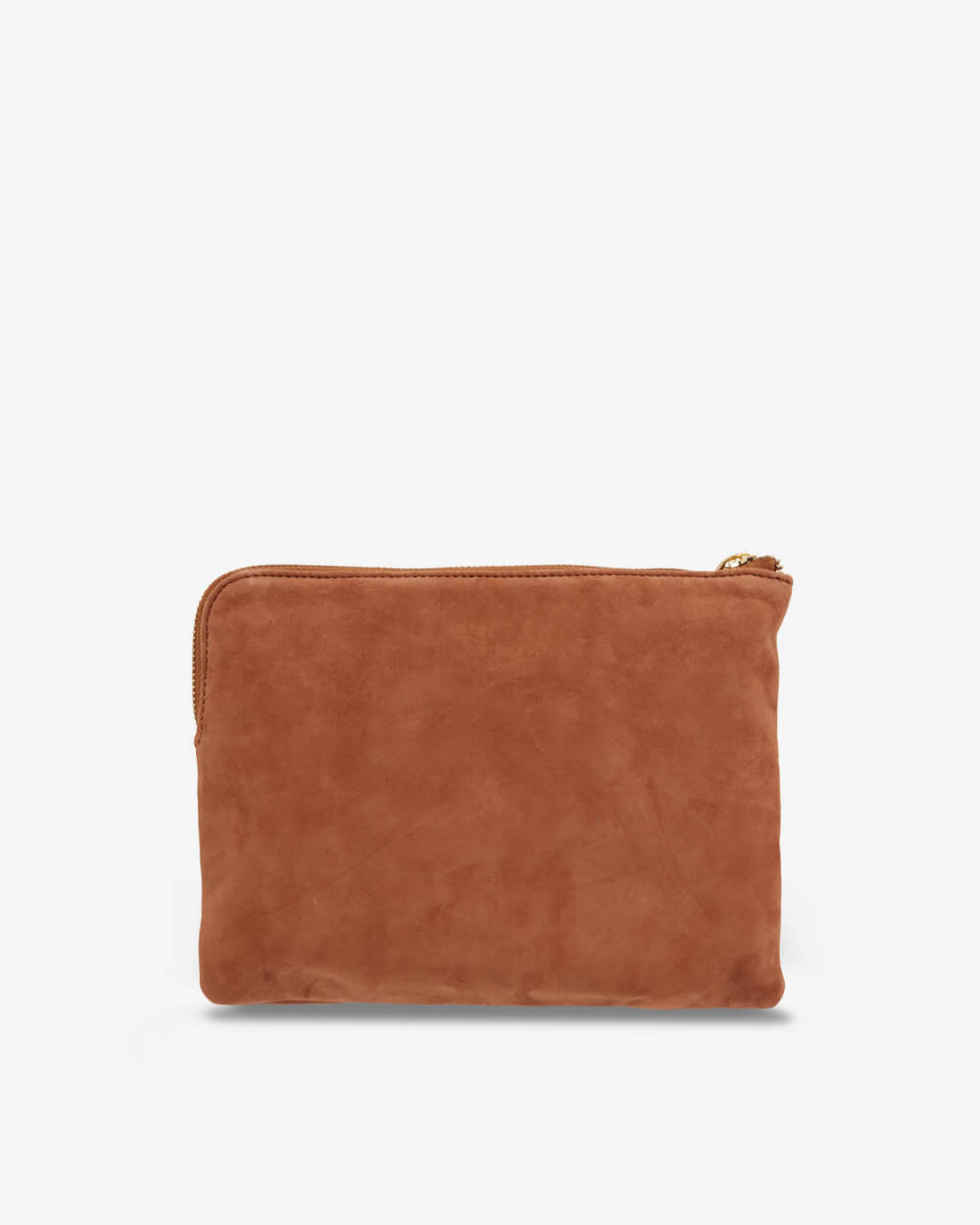 Paige Clutch - Gingerbread Suede
