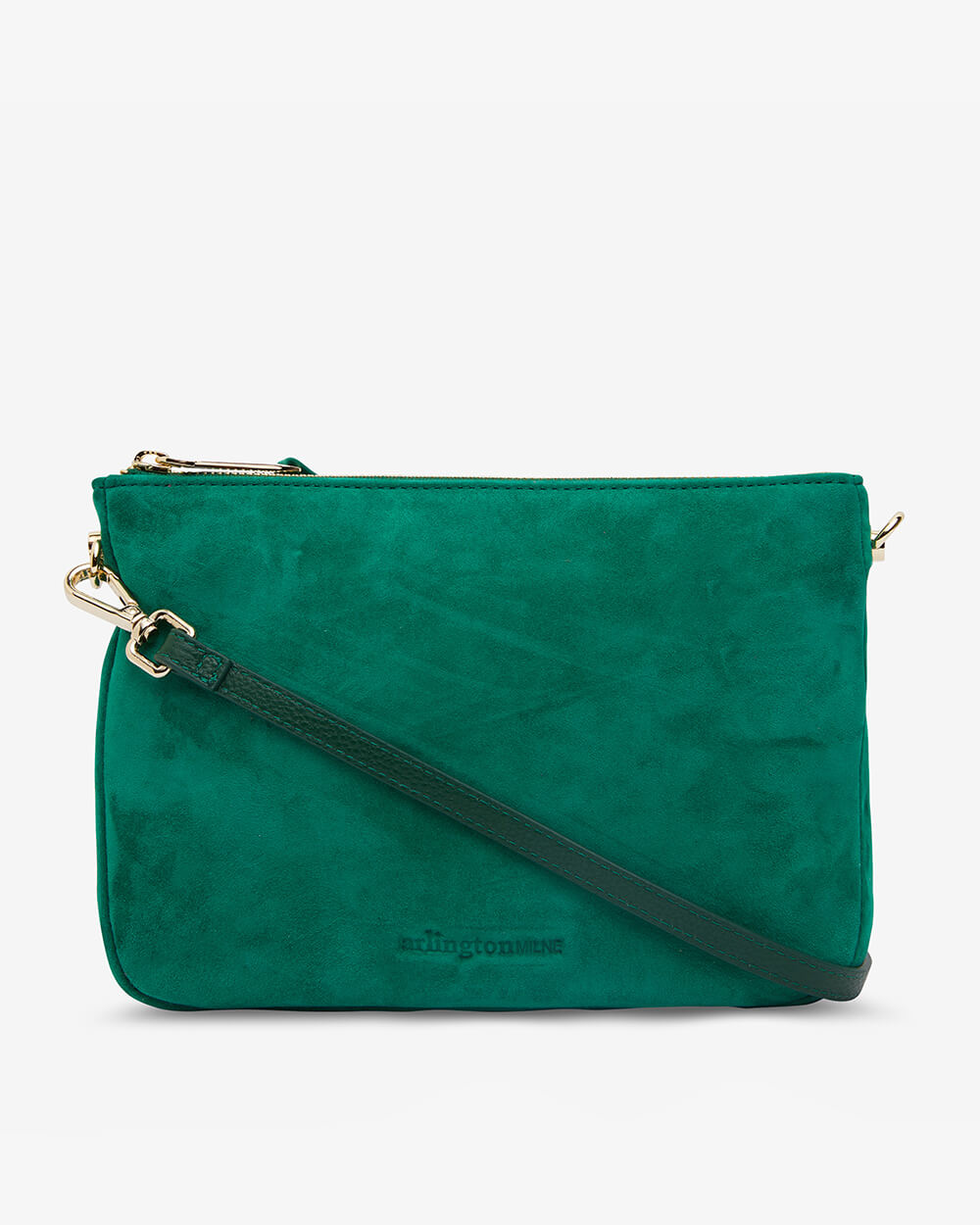 Samantha Crossbody - Emerald Suede