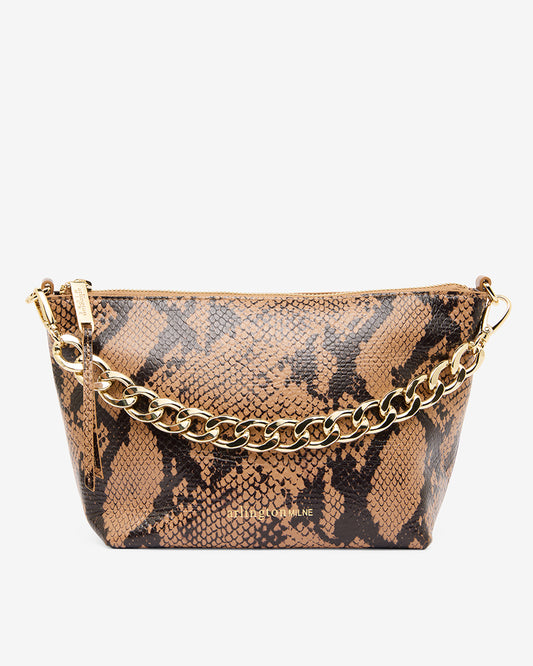 Agnes Bag - Caramel Python