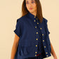 Clare Vest - Navy