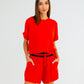 Adeline Knit Tee - Poppy