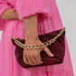 Agnes Bag - Burgundy Suede