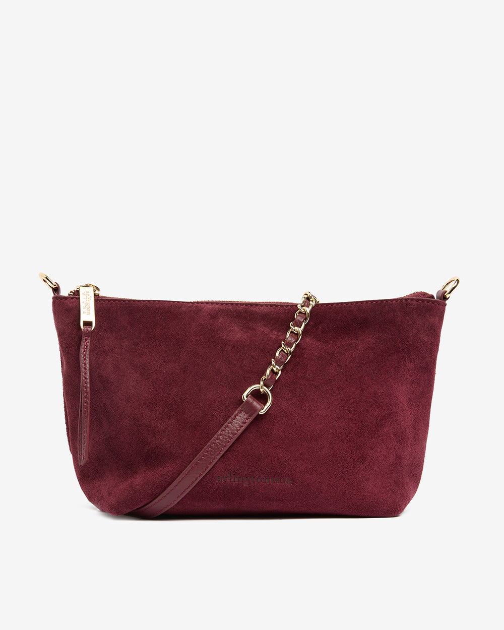 Burgundy suede purse sale