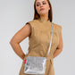 Alexis Crossbody - Silver Crinkle