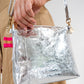 Alexis Crossbody - Silver Crinkle
