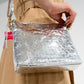 Alexis Crossbody - Silver Crinkle