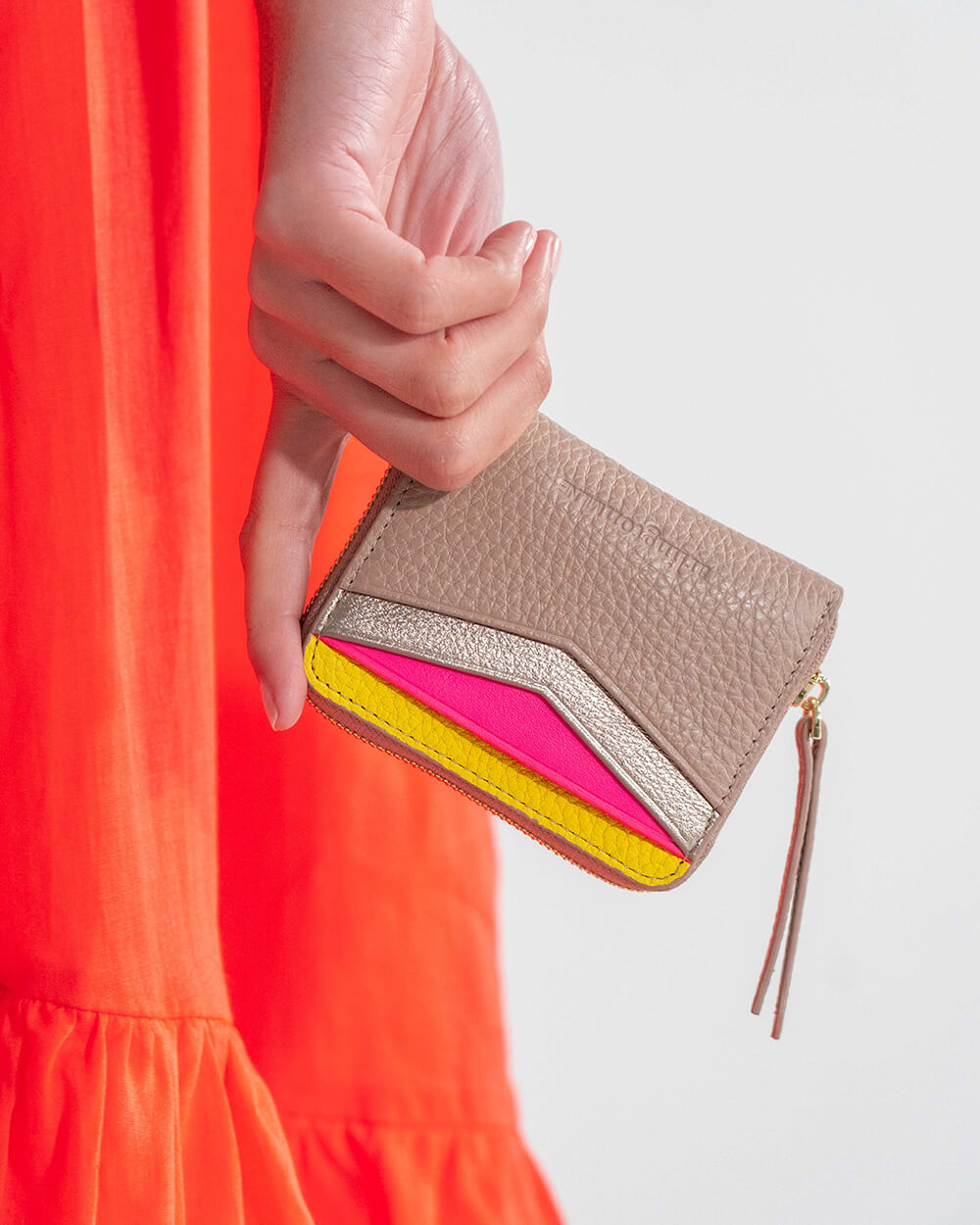 Alexis Zip Purse - Fawn Multi