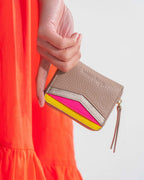 Alexis Zip Purse - Fawn Multi