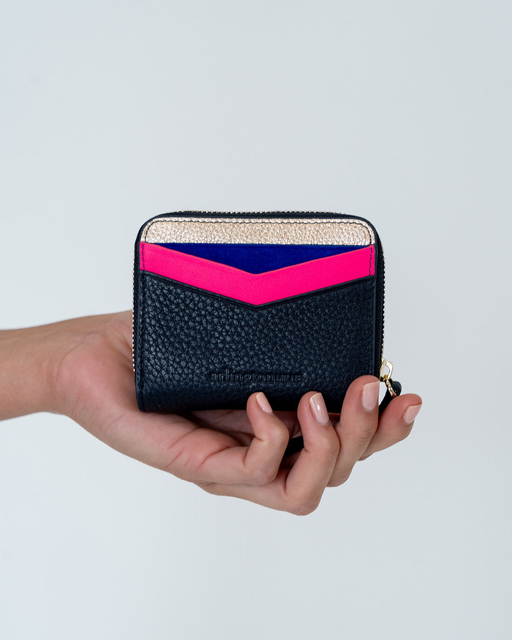 Alexis Zip Purse - Navy Multi - Arlington Milne
