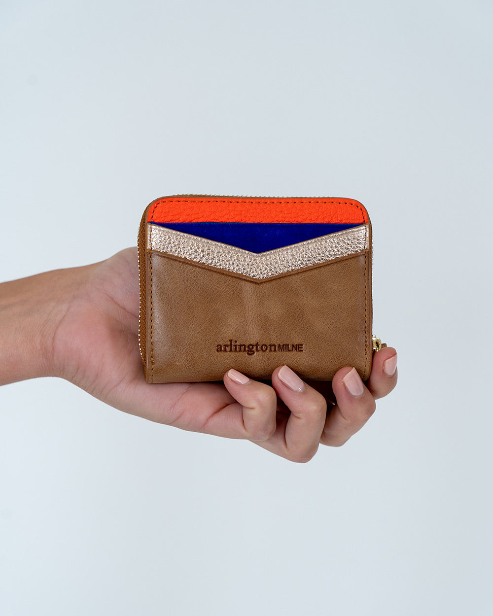 Alexis Zip Purse - Vintage Tan Multi - Arlington Milne