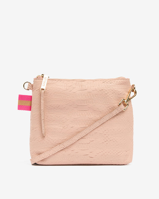 Alexis Crossbody - Blush Snake