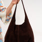 Alma Tote - Chocolate Suede