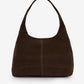 Alma Tote - Chocolate Suede