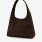 Alma Tote - Chocolate Suede