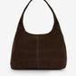 Alma Tote - Chocolate Suede