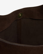 Alma Tote - Chocolate Suede - Arlington Milne