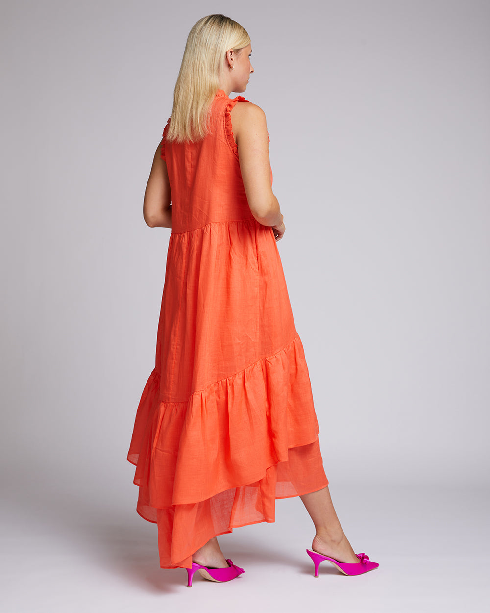 Annalise Dress - Tangerine