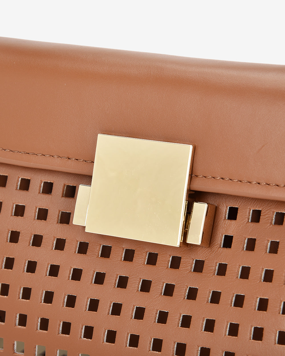 Aurora Bag - Perforated Dark Tan