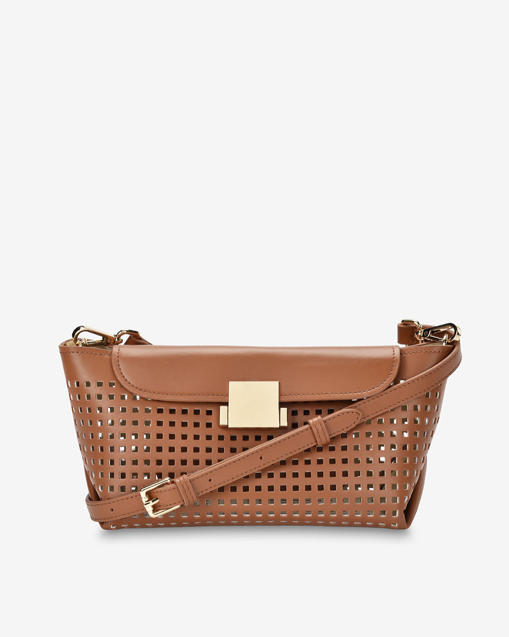 Aurora Bag - Perforated Dark Tan