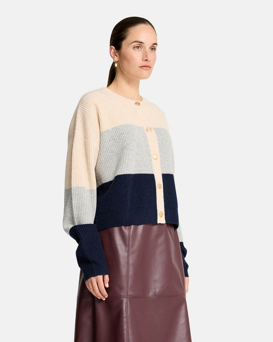 Becky Cardigan - Navy Block