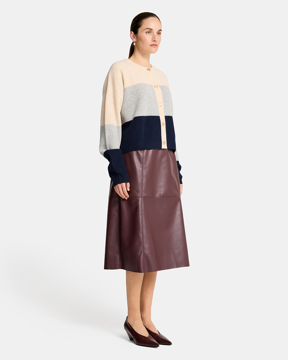 Becky Cardigan - Navy Block