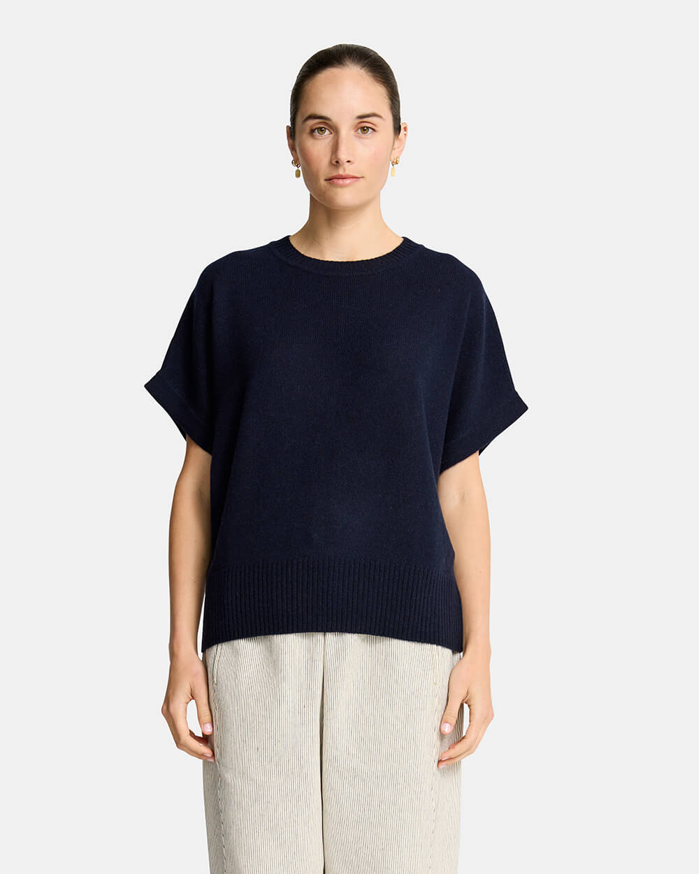 Bella Knit Top - Navy