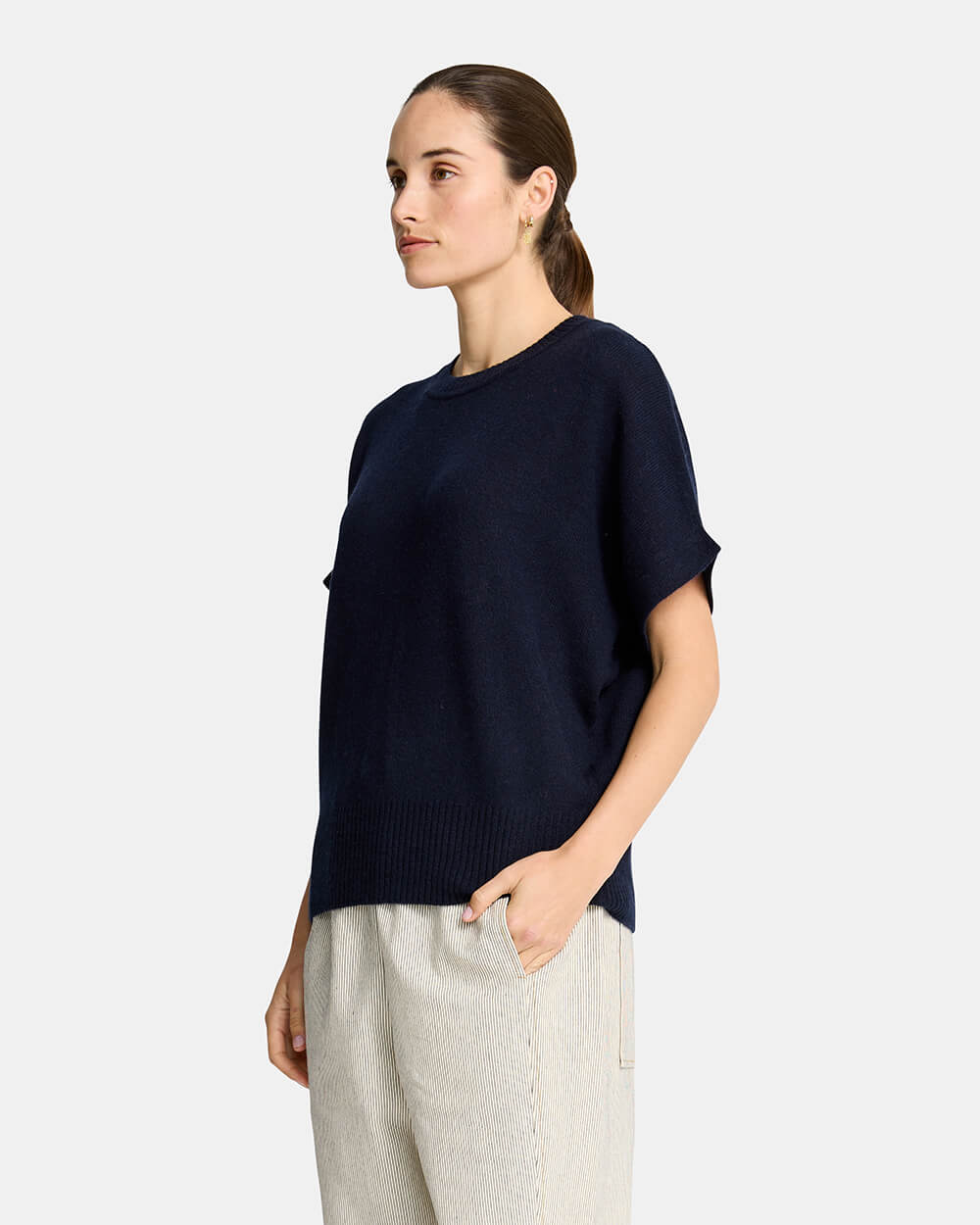 Bella Knit Top - Navy