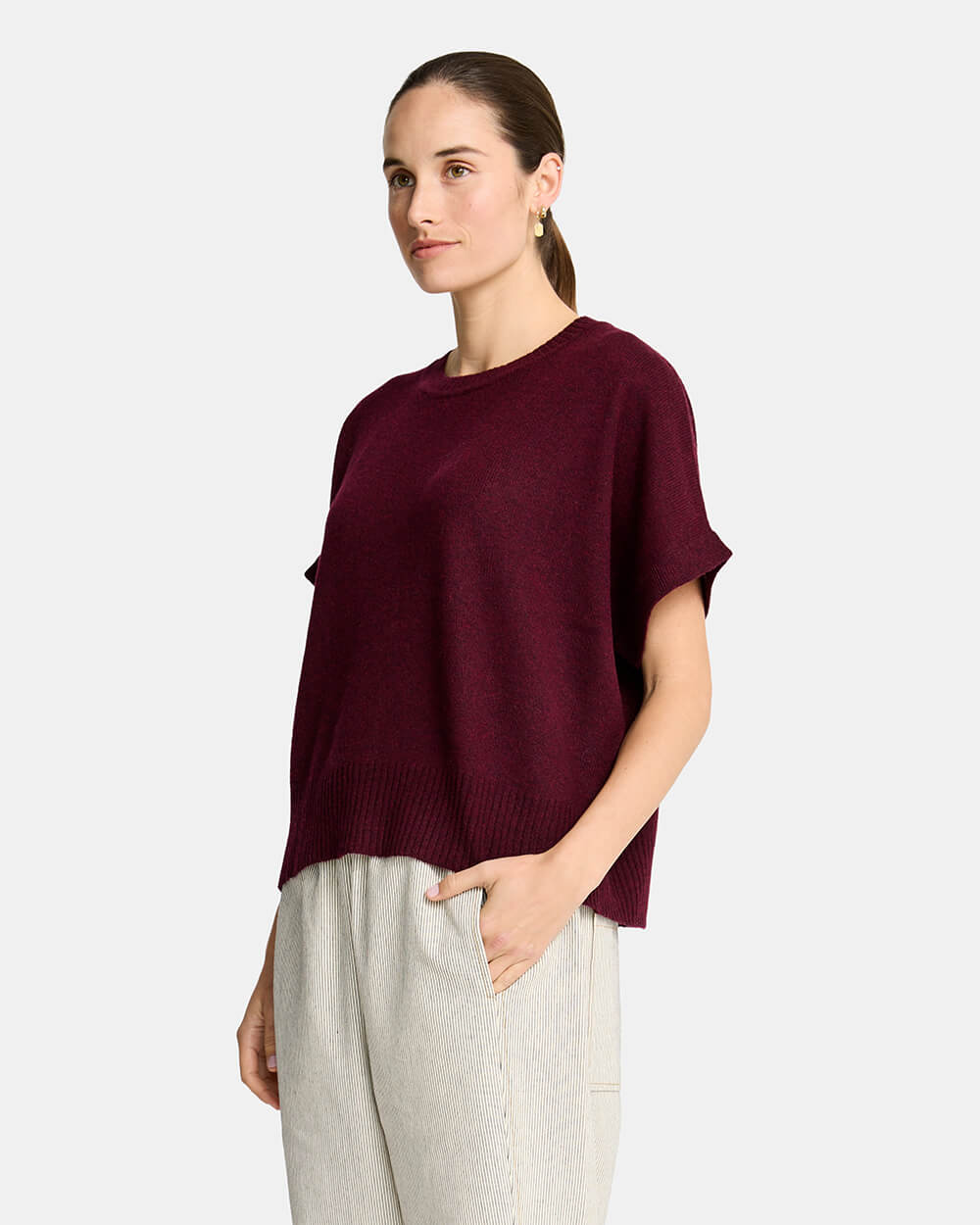 Bella Knit Top - Pinot