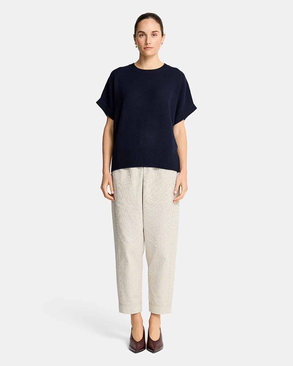Bella Knit Top - Navy